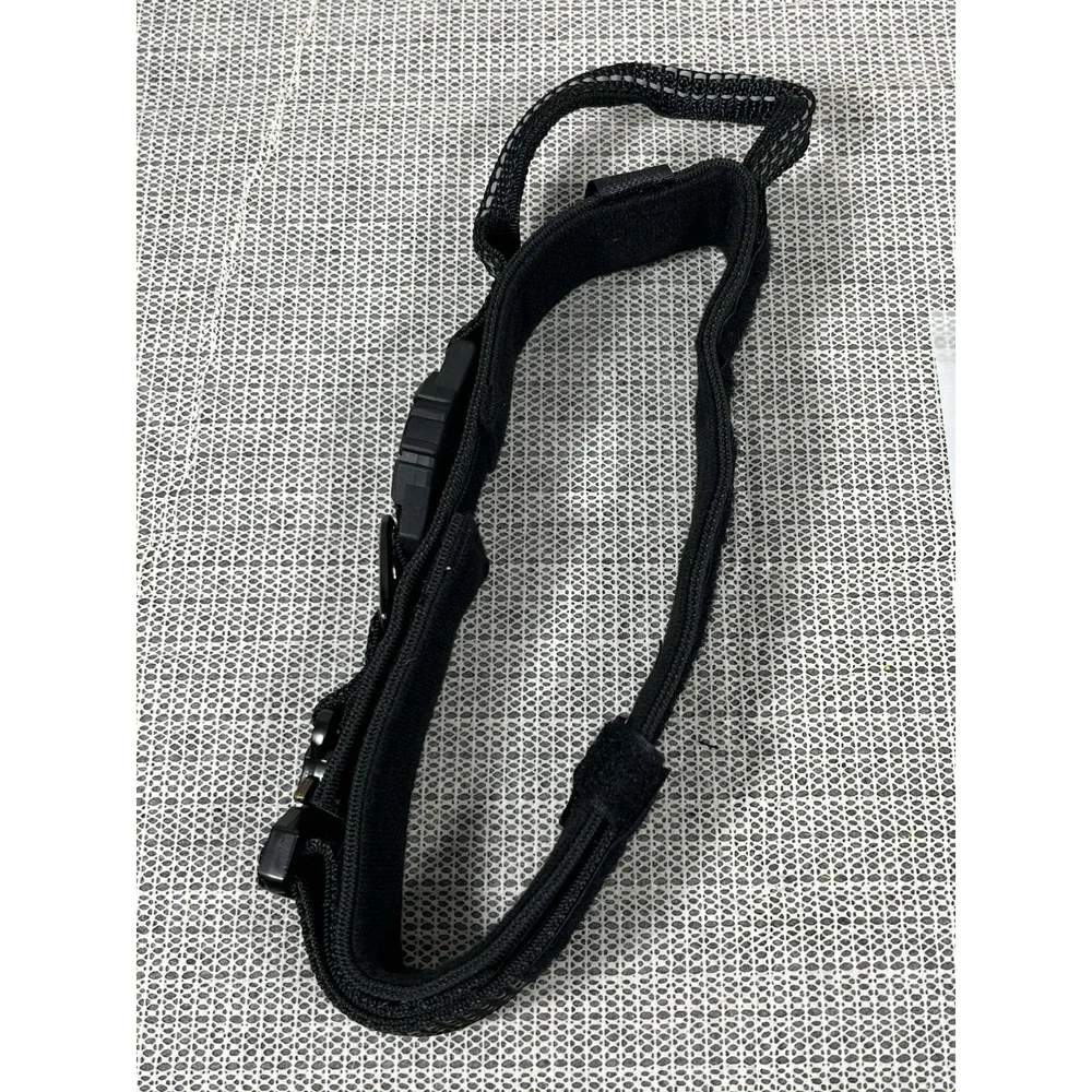 Profavo XL Tactical AirTag Dog Collar Black 2 Hook/Loop Rubber Patches